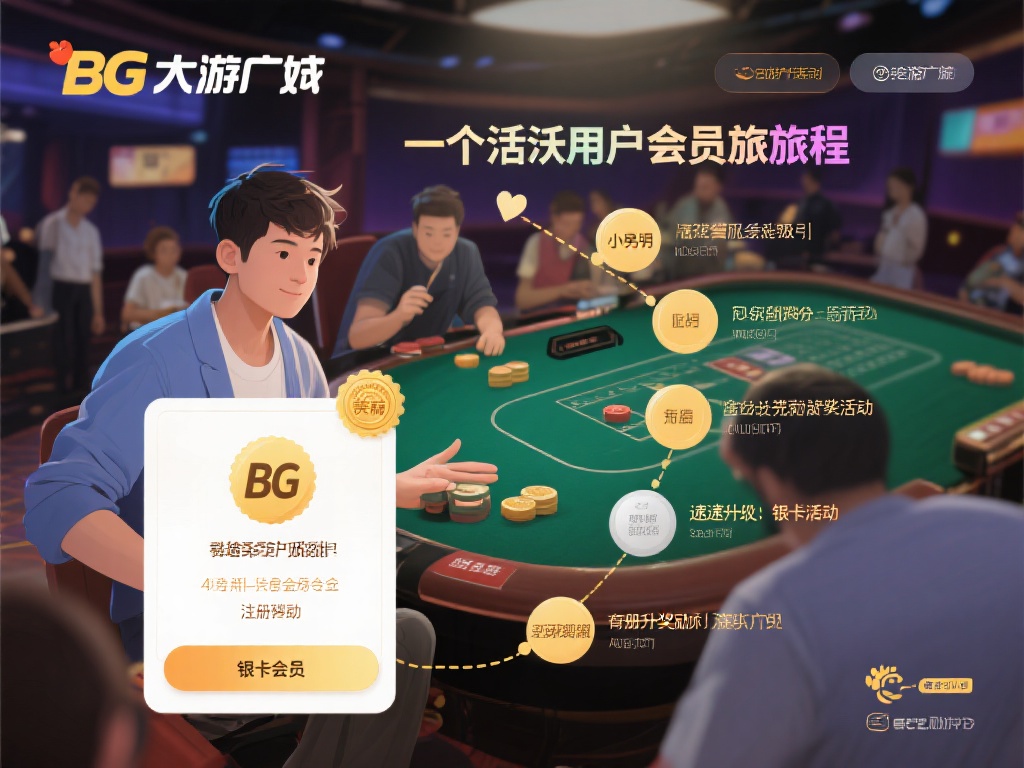 我们可以通过一个活跃用户的会员旅程来反映bg大游官