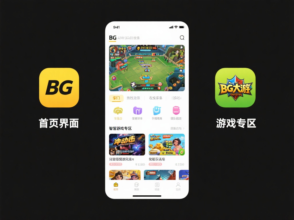 BG大游APP首页界面简洁明快，用户可以轻松浏览多