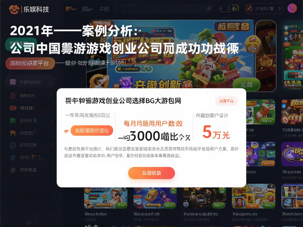案例分析：一家中型游戏创业公司的成功故事
202